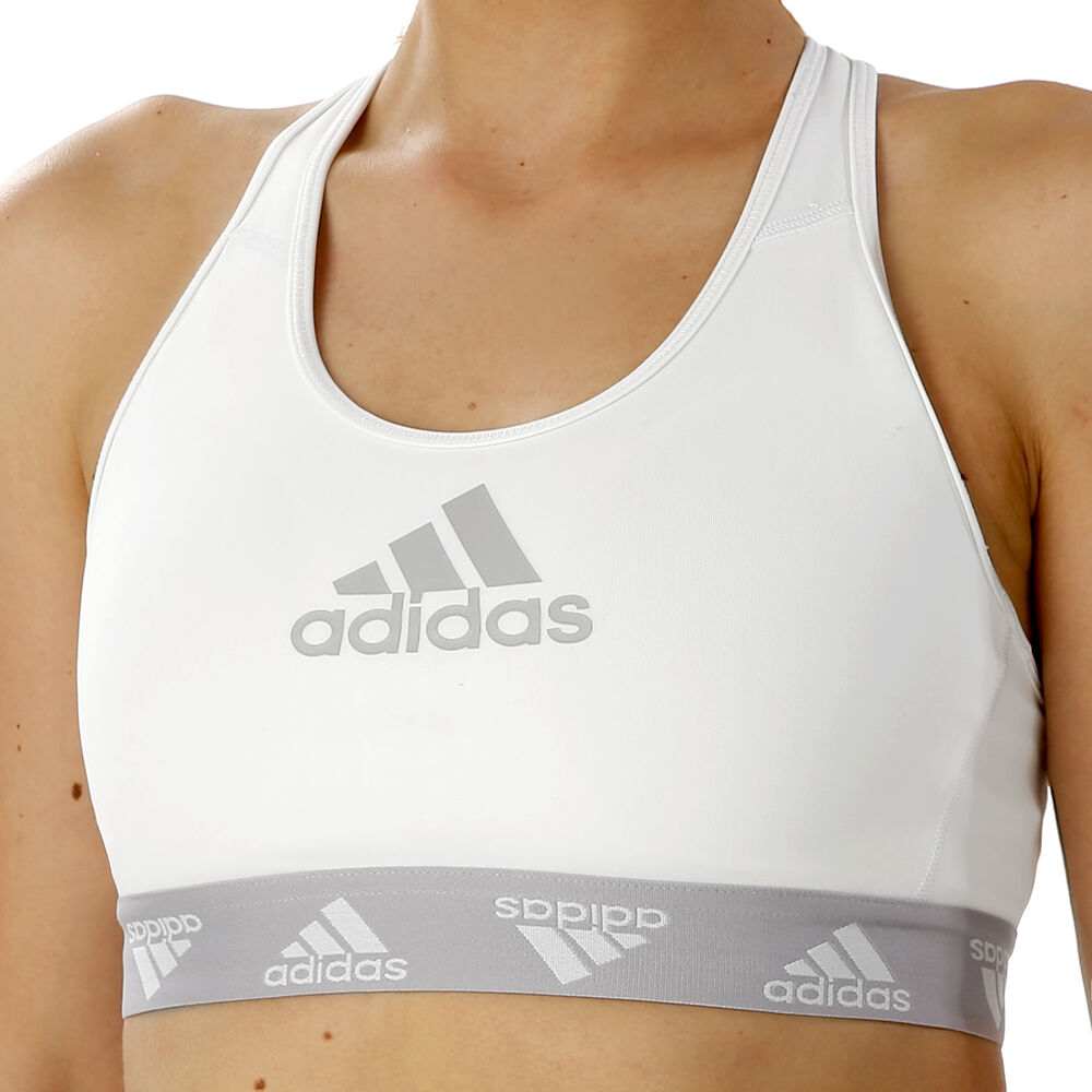 adidas Don´t Rest Burned Alphaskin Badge Of Sport Soutien-gorge Sport Femmes - Blanc , Gris