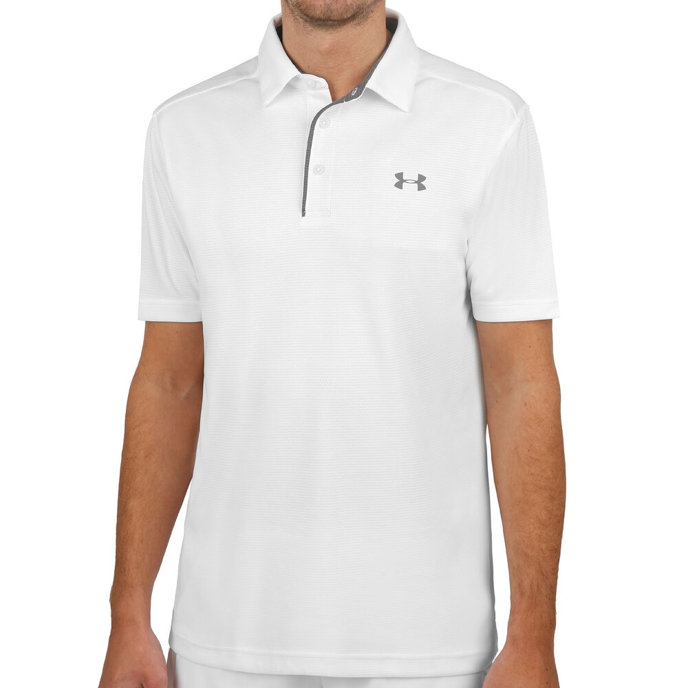 Under Armour Tech Polo Hommes - Blanc , Gris