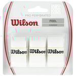 Surgrips Wilson Wilson Pro Overgrip Perforated Pack De 3-Blanc