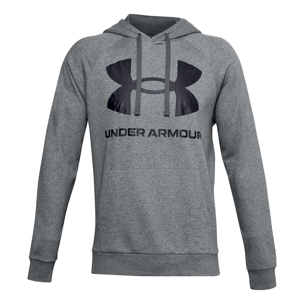 Under Armour Rival Big Logo Sweat à Capuche Hommes - Gris , Noir