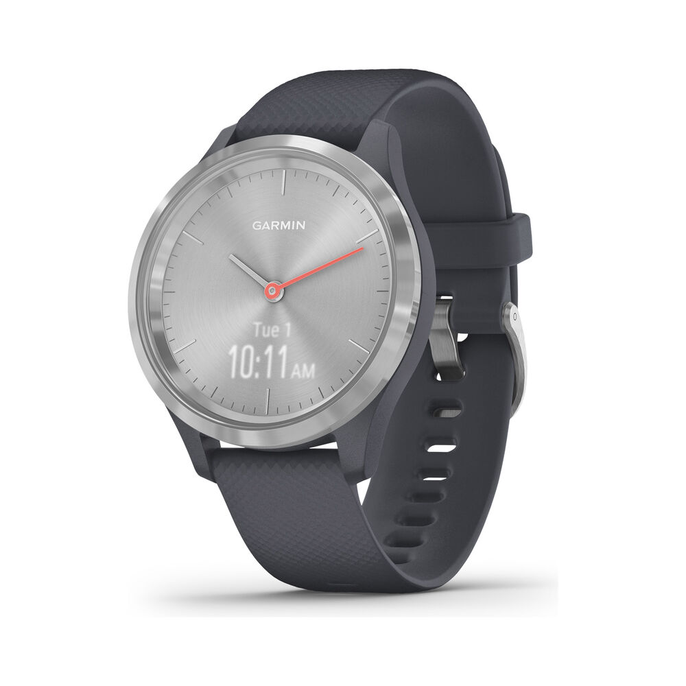 Garmin VIVOMOVE 3S Montre Pulsomètre - Bleu Foncé , Argent