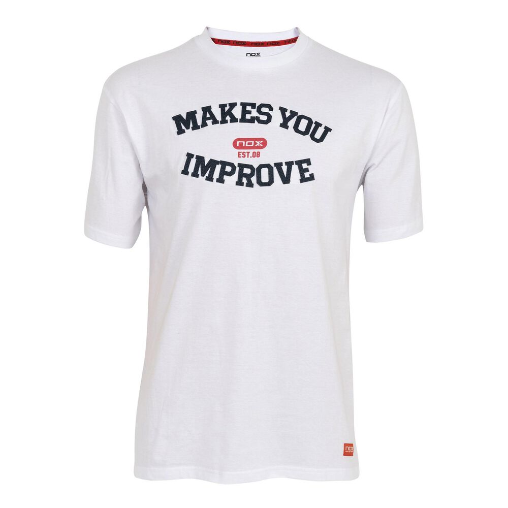 NOX Basic T-shirt Hommes - Blanc , Bleu Foncé