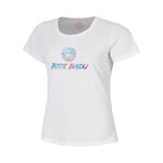 Vêtements de tennis BIDI BADU BIDI BADU Logo Chill T-shirt Enfants-blanc