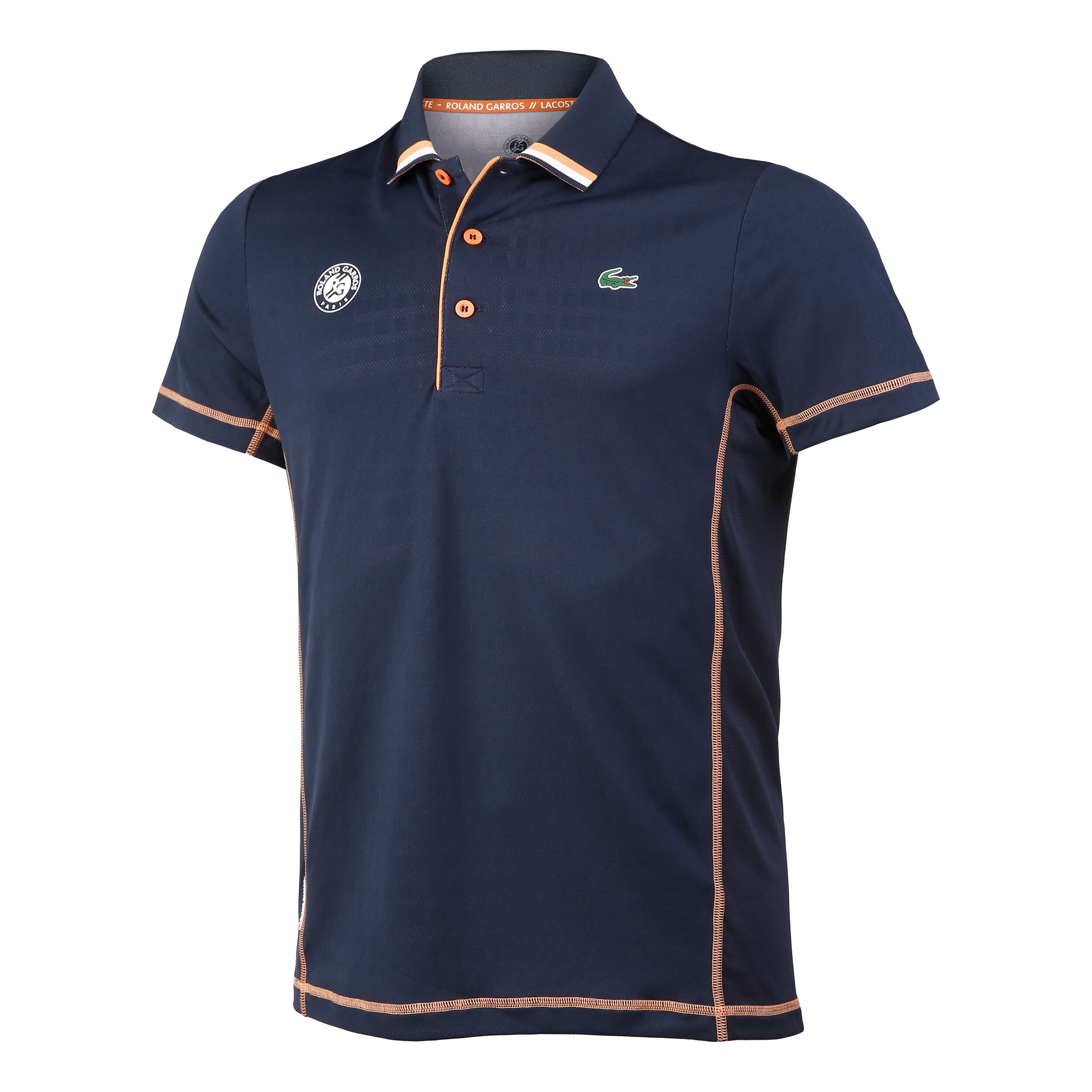 Buy Lacoste Roland Garros Polo Hommes Bleu Orange online Tennis Point FR
