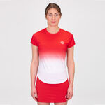 Vêtements BIDI BADU BIDI BADU Crew Gradiant T-shirt Femmes-Rouge,Blanc
