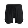 Zeroweight 5in 2in1 Short de running Hommes-noir