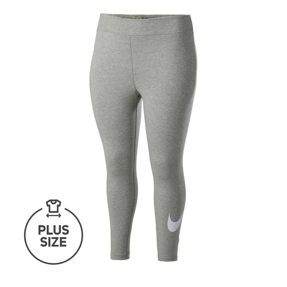 Nike Sportswear Essential Graphic Swoosh Plus Size Collant Tight Femmes - Gris , Blanc