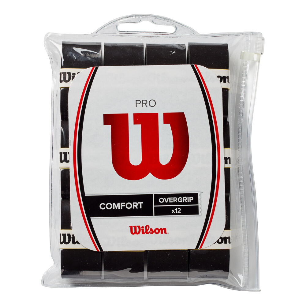 Wilson Pro Overgrip Pack De 12 - Noir