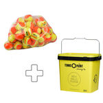 Balles De Tennis Tennis-Point Stage 2 60er Polybag plus Balleimer eckig