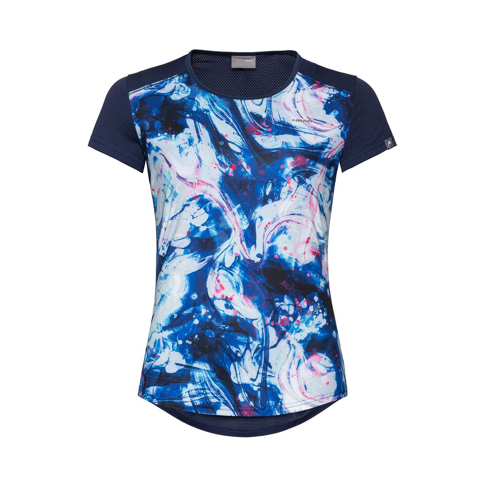 HEAD Sammy T-shirt Filles - Bleu Foncé , Blanc