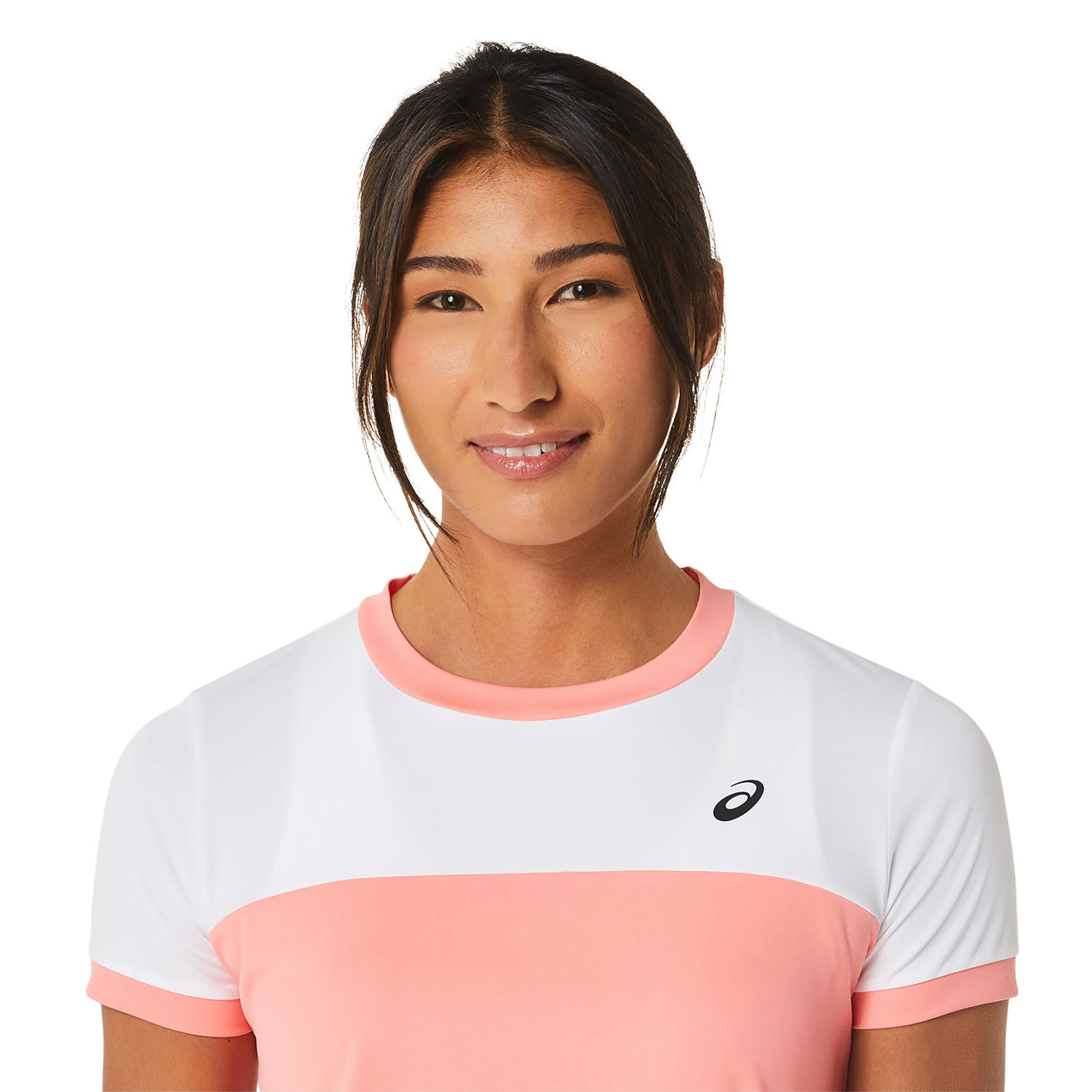 Buy ASICS Court T shirt Femmes Rose Blanc online Tennis Point FR