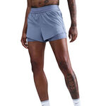 Vêtements Nike Nike Swift 2in1 Short de running Femmes - bleu gris, argent