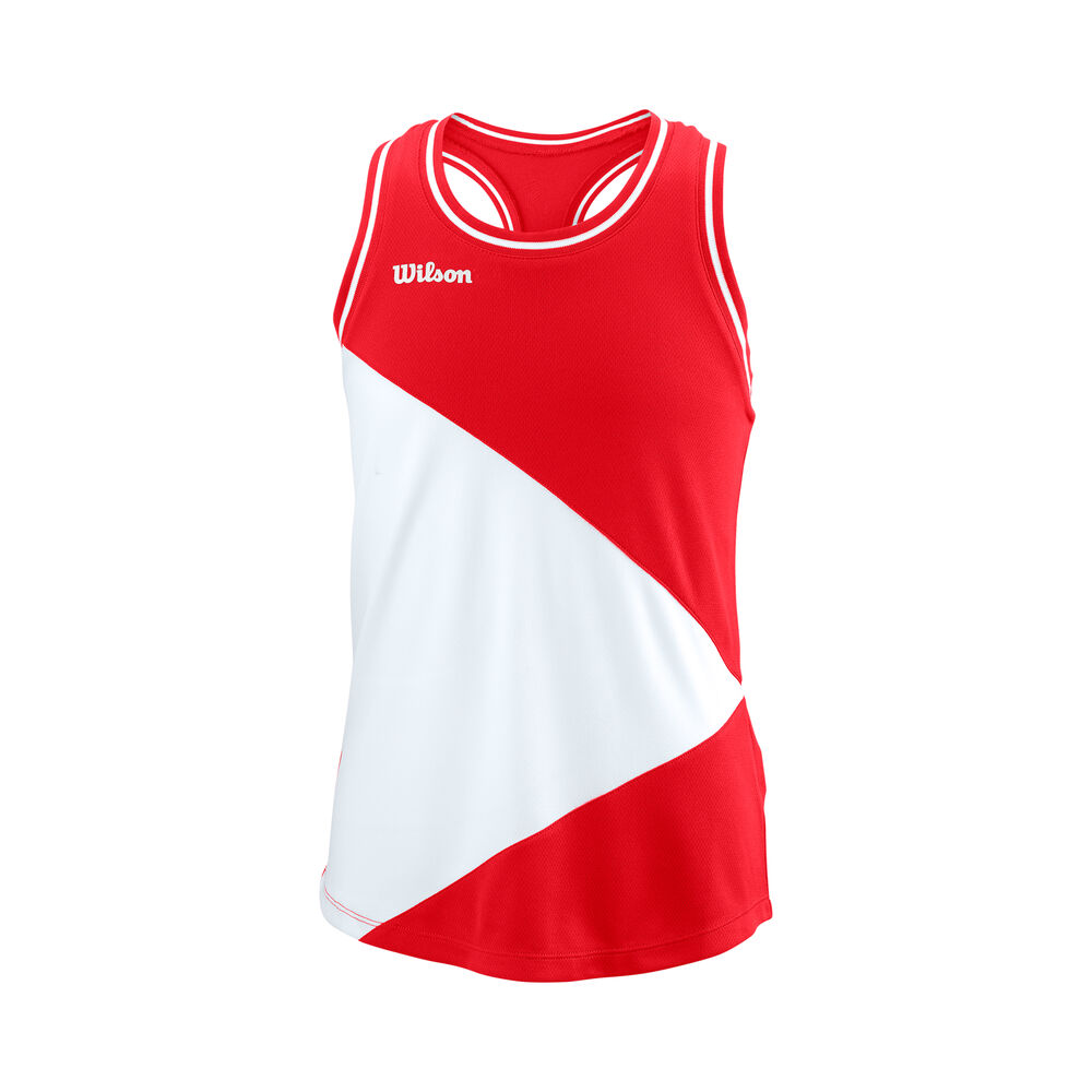 Wilson Team Débardeur Tank Top Filles - Rouge , Blanc