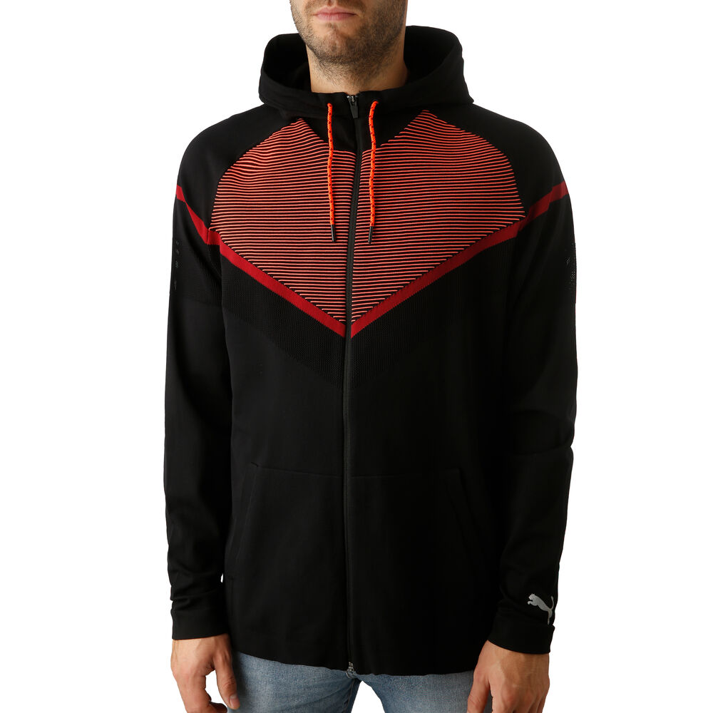 Puma Reactive EcoKnit Veste Running Hommes - Noir , Rouge