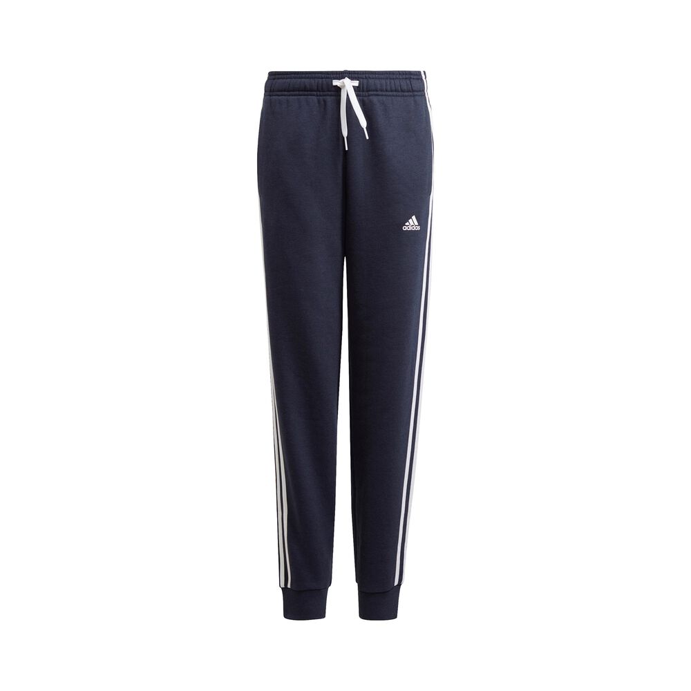 adidas 3-Stripes Fleece Pantalon Survêtement Enfants - Bleu Foncé , Blanc