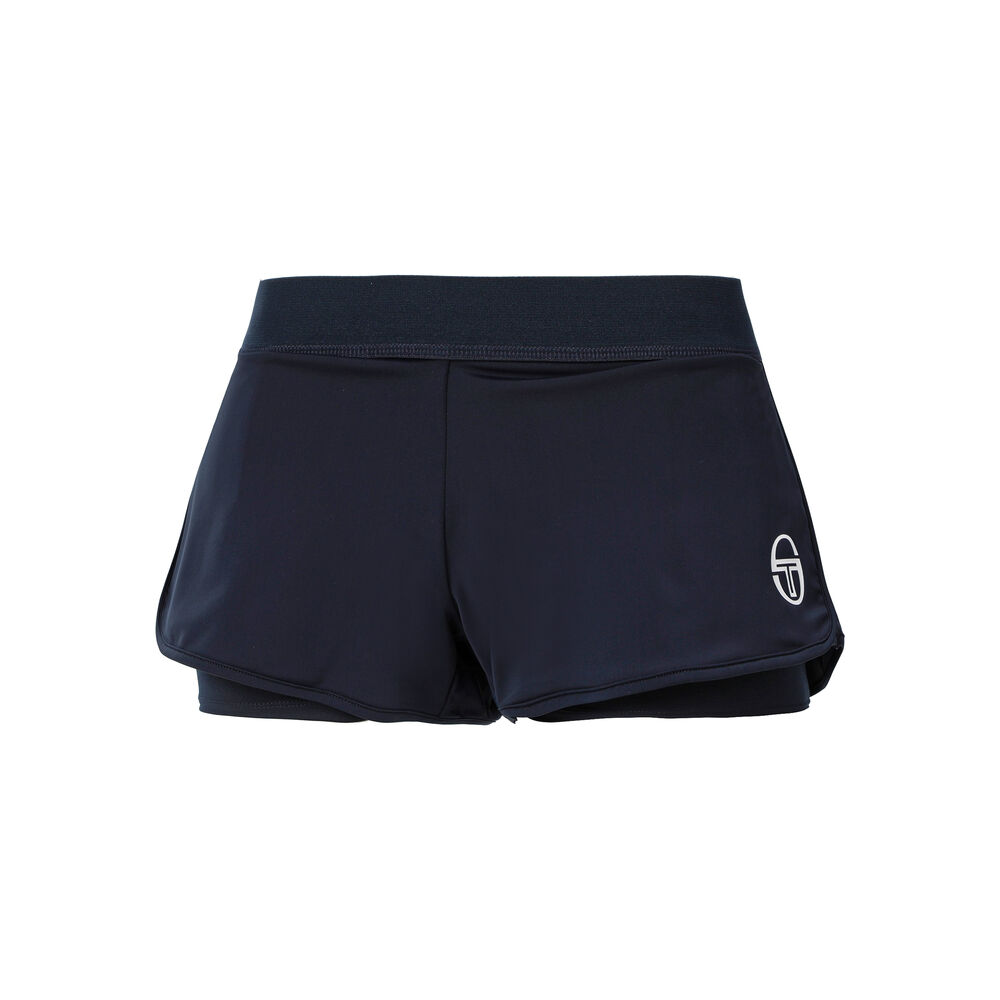 Sergio Tacchini New Ella 020 Shorts Femmes - Bleu Foncé , Blanc