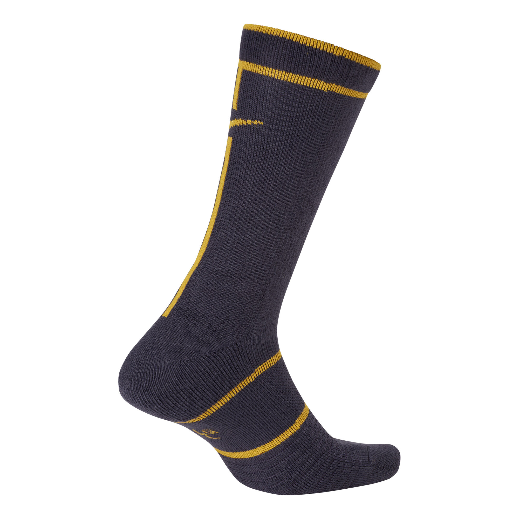 Buy Nike Court Essential Crew Chaussettes De Tennis Gris Foncé, Jaune