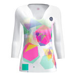 Vêtements De Tennis BIDI BADU Kaleido V-Neck Longsleeve