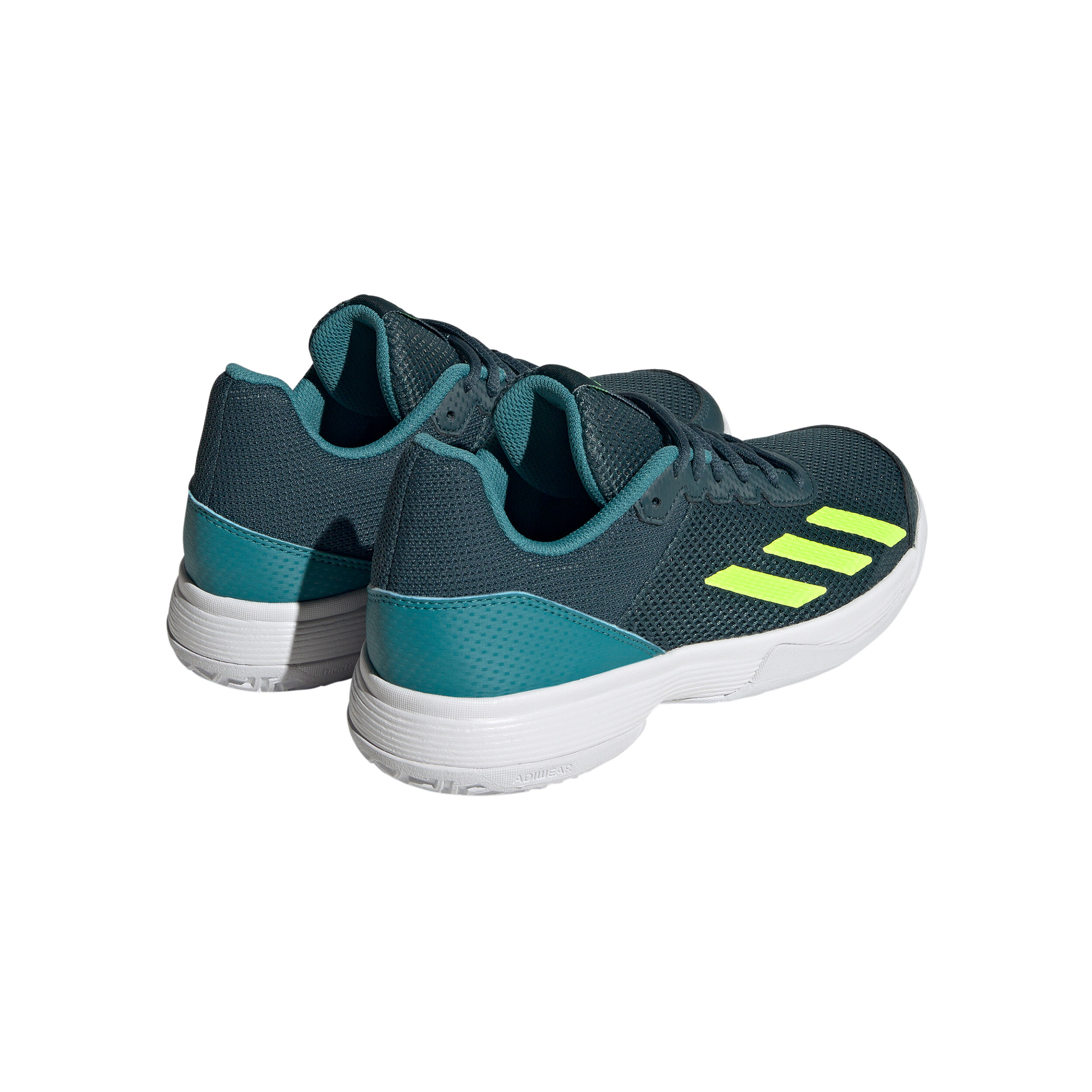 Buy adidas Courtflash Chaussures Toutes Surfaces Enfants Gris Vert Fluo online Tennis Point FR