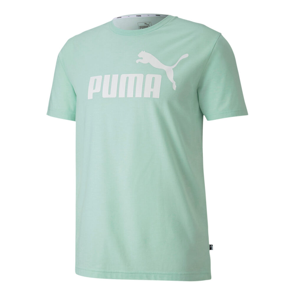 Puma Essential Heather T-shirt Hommes - Mint, Blanc