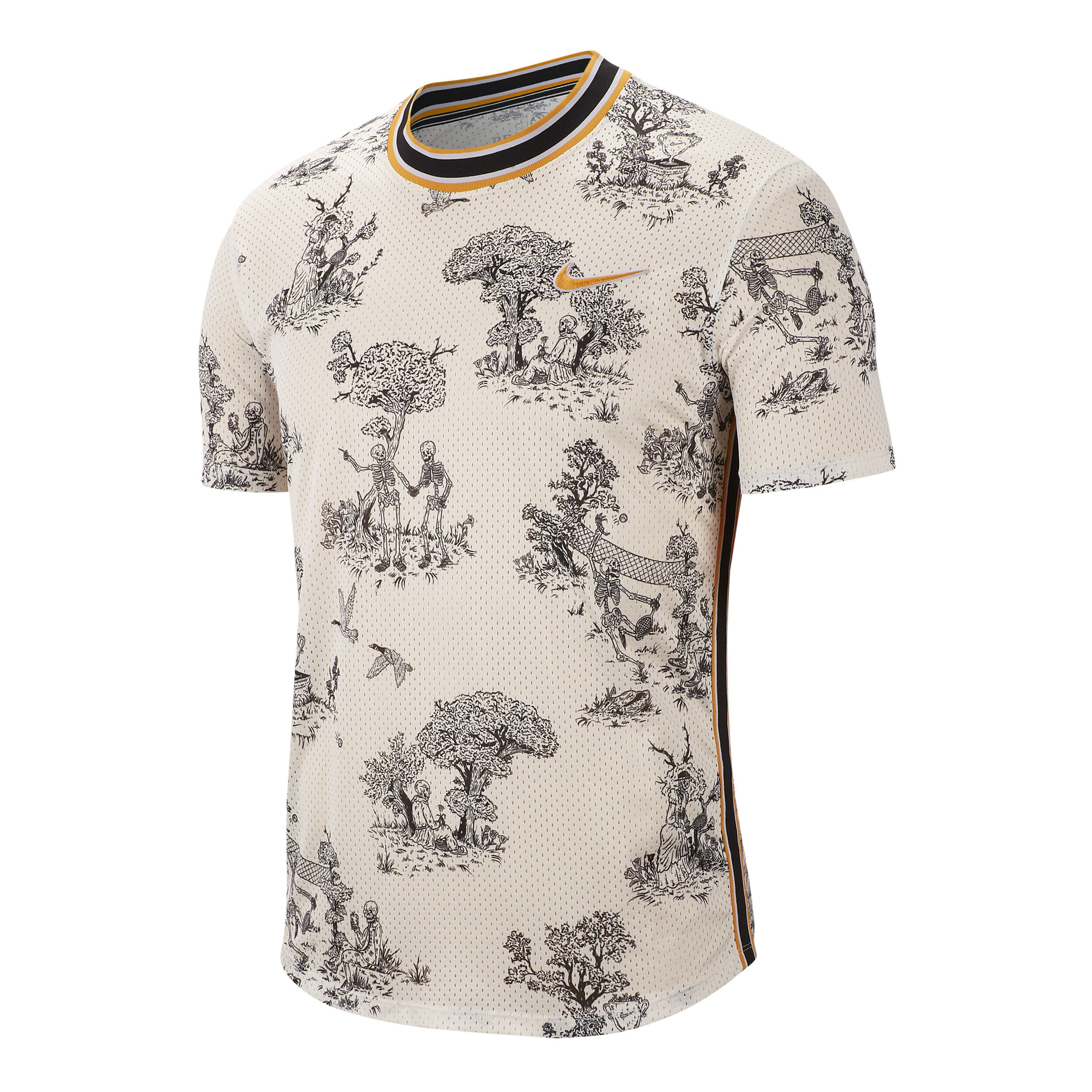 Buy Nike Court Challenger Dri Fit T shirt Hommes Creme Noir online Tennis Point FR