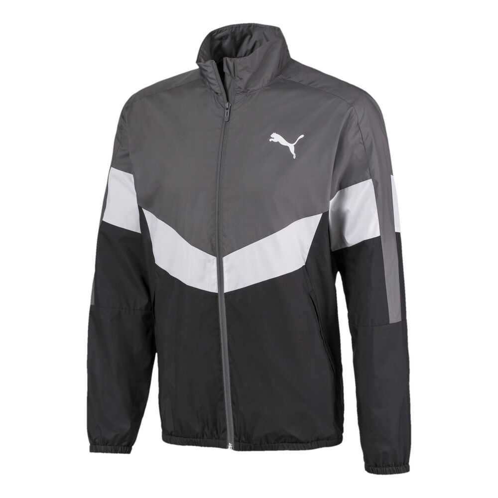 Puma CB Windbreaker Veste De Survêtement Hommes - Noir , Gris Foncé