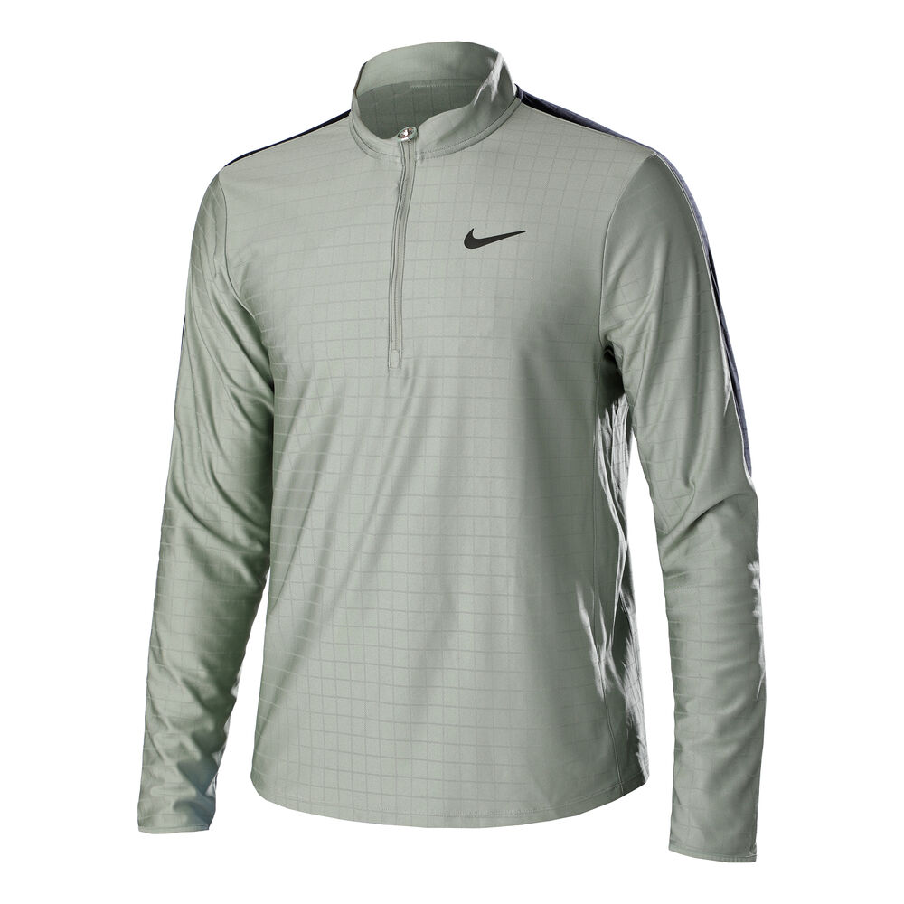 Nike Dri-Fit Advantage Half-Zip Haut Manches Longues Hommes - Gris , Multicouleur