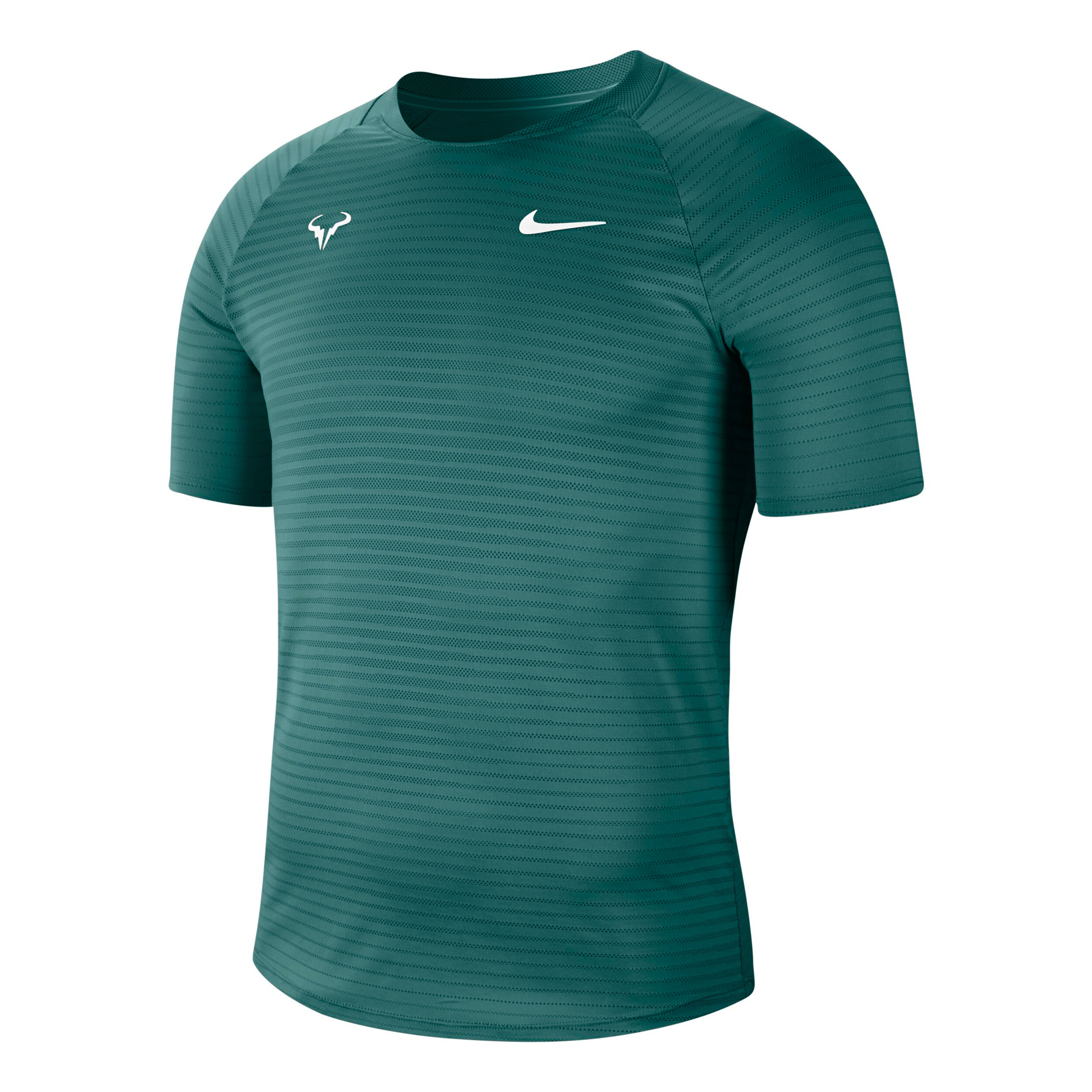 Buy Nike Rafael Nadal Court AeroReact Slam T shirt Hommes Bleu Petrol Blanc online Tennis Point FR