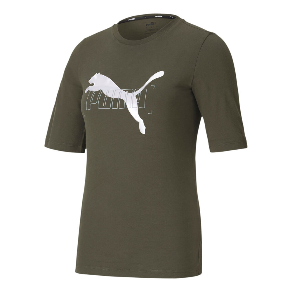 Puma Nu-tility T-shirt Femmes - Kaki, Blanc