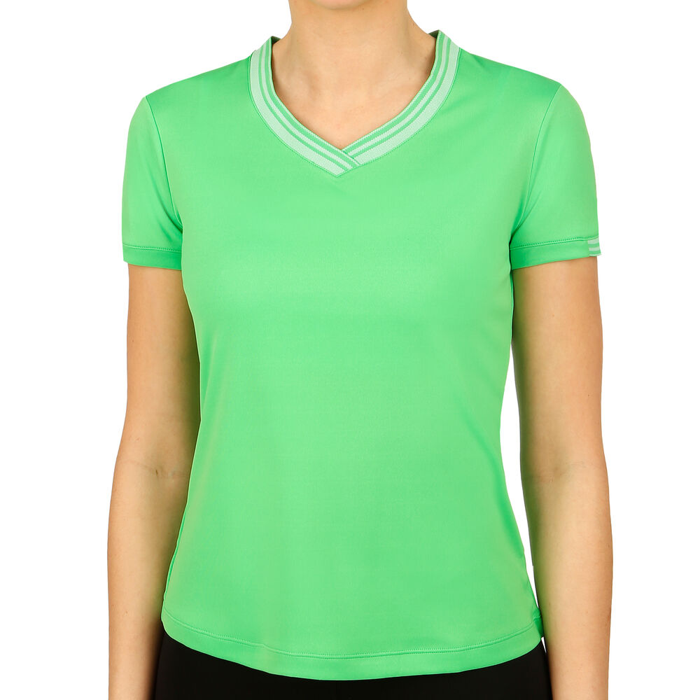 Wilson Team V-Neck T-shirt Femmes - Vert , Blanc