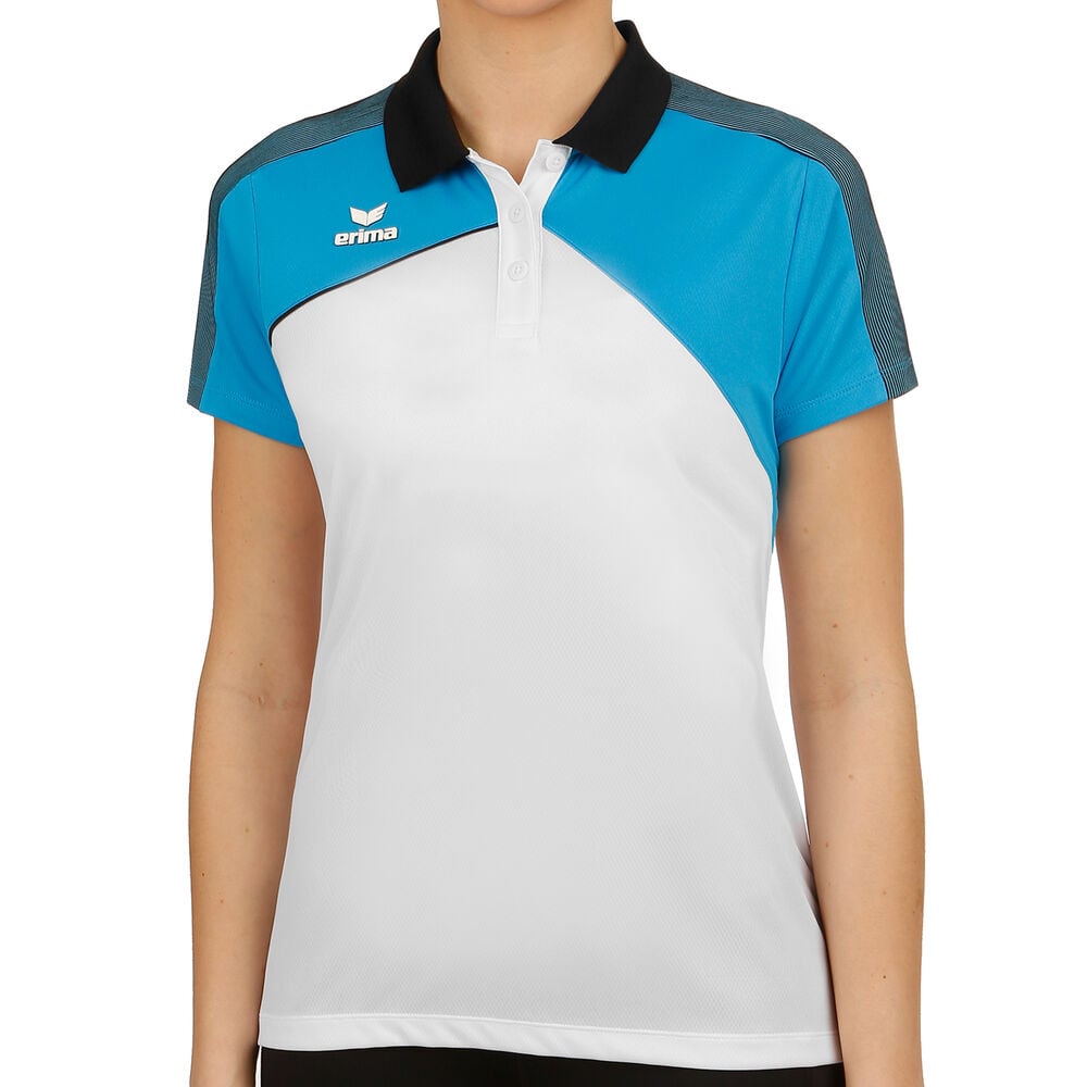 Erima Premium One 2.0 Polo Femmes - Blanc , Turquoise