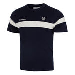 V&ecirc;tements de tennis Sergio Tacchini Sergio Tacchini Leone PL T-shirt Hommes - bleu fonc&eacute;, blanc