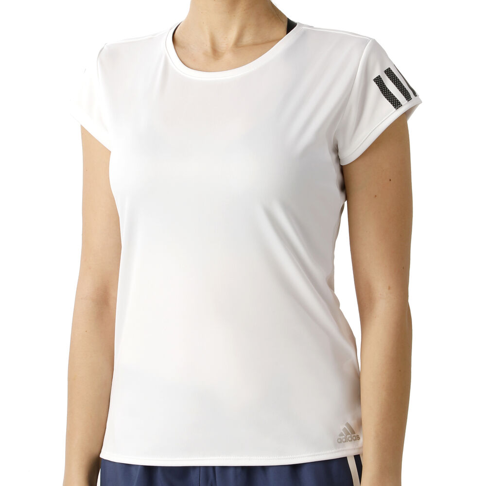 adidas Club 3-Stripes T-shirt Femmes - Blanc , Noir