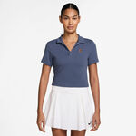 Vêtements Nike Nike Court Heritage Crop Polo Femmes-Bleu Gris