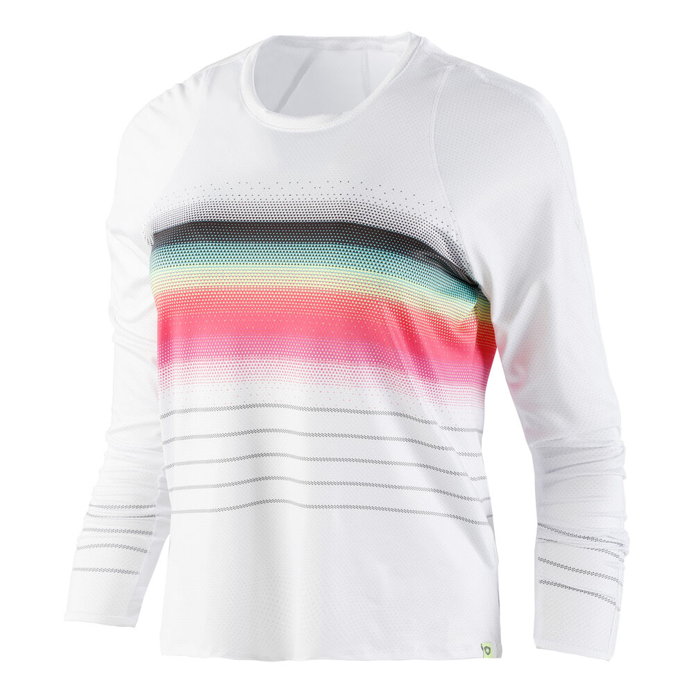 Lucky in Love Limitless Stripe Haut Manches Longues Femmes - Blanc , Multicouleur