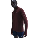 V&ecirc;tements Nike Nike Stride Half-Zip Maillot de course Hommes - rouge fonc&eacute;, argent