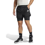 Vêtements adidas adidas Gym+ 2In1 Shorts Hommes-Noir