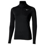 Vêtements Mizuno Mizuno Core Impulse Half Zip Maillot de course Femmes - noir, 