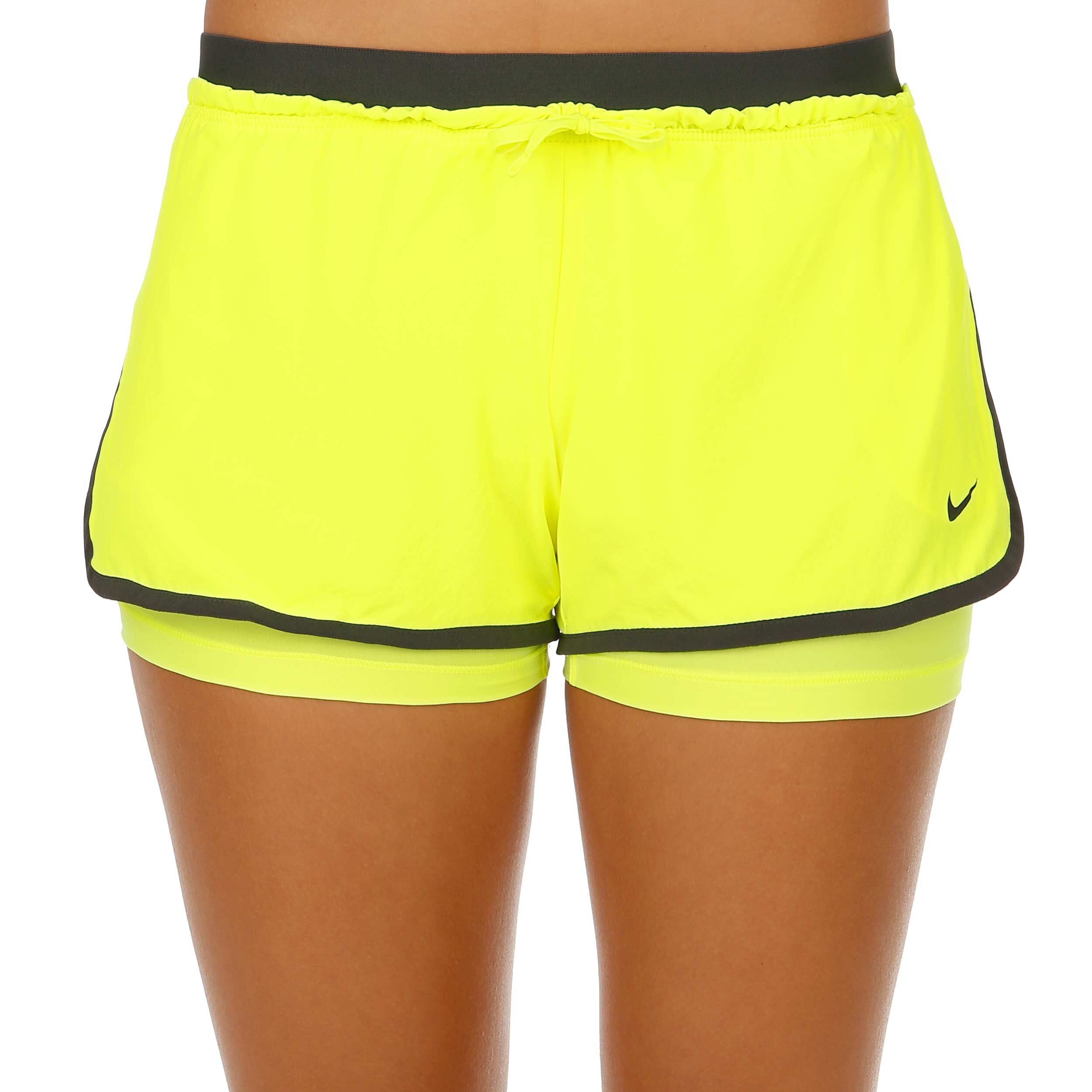 Buy Nike Flex Full 2in1 Shorts Femmes Jaunes Fluo Noir online Tennis Point FR