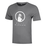 V&ecirc;tements de tennis Quiet Please Quiet Please Trainings T-shirt Hommes - gris, blanc
