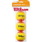 Balles de tennis Wilson Wilson Starter Balls (Stage 2) Sac De 3 Balles