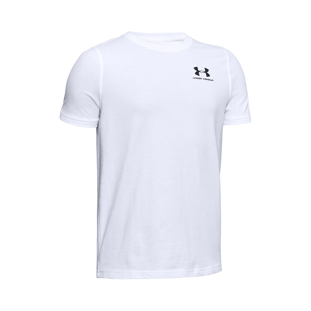 Under Armour Cotton T-shirt Garçons - Blanc , Noir