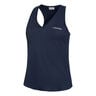 Janet Débardeur Tank Top Edition Spéciale Femmes-Bleu Foncé,Blanc