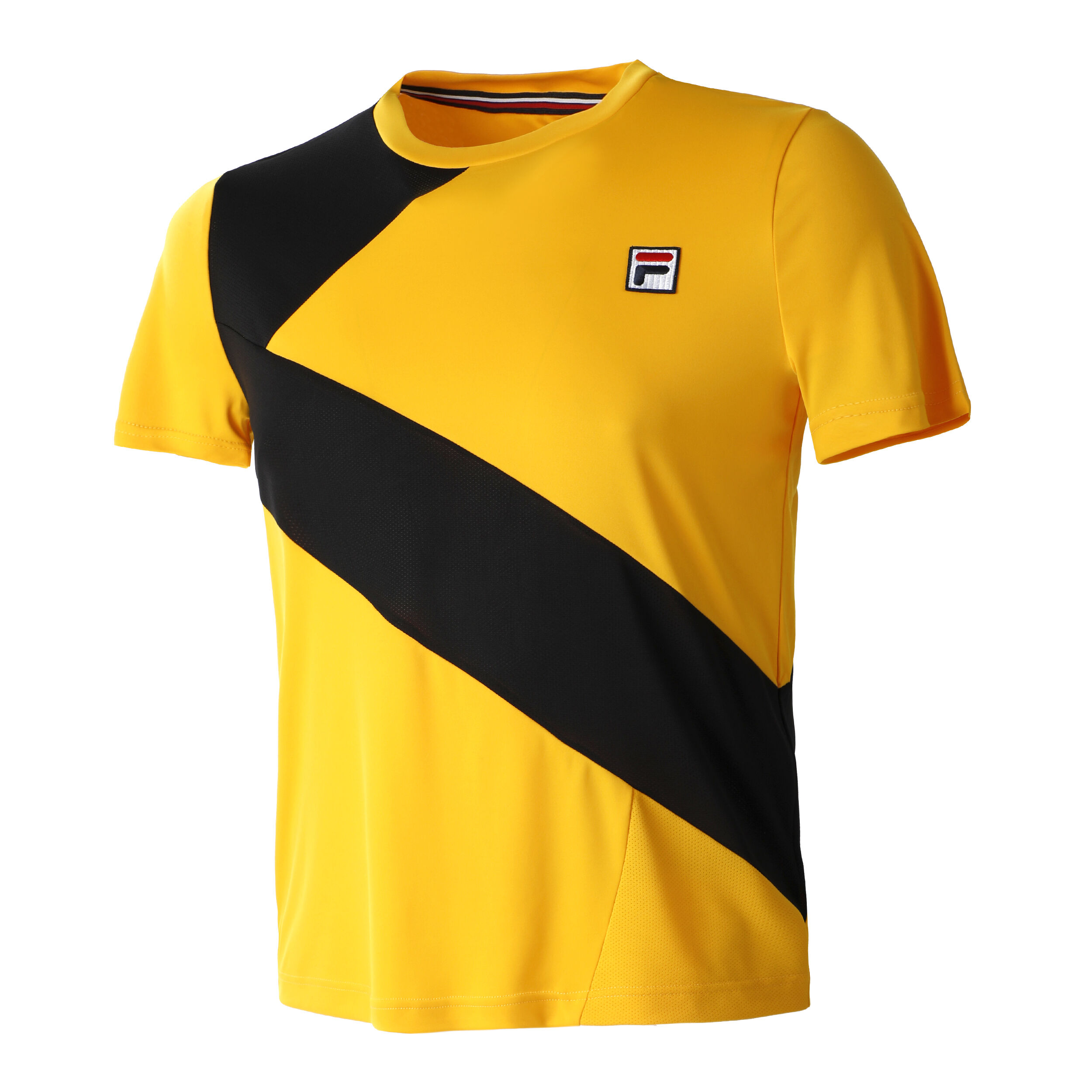 Buy Fila Louis T shirt Hommes Jaune Noir online Tennis Point FR