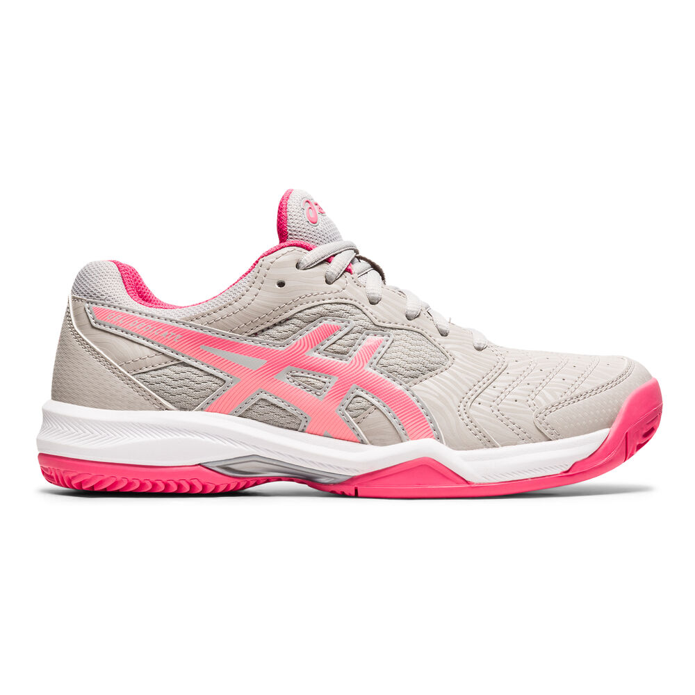 Asics Gel-Dedicate 6 Clay Chaussure Terre Battue Femmes - Gris Clair , Pink