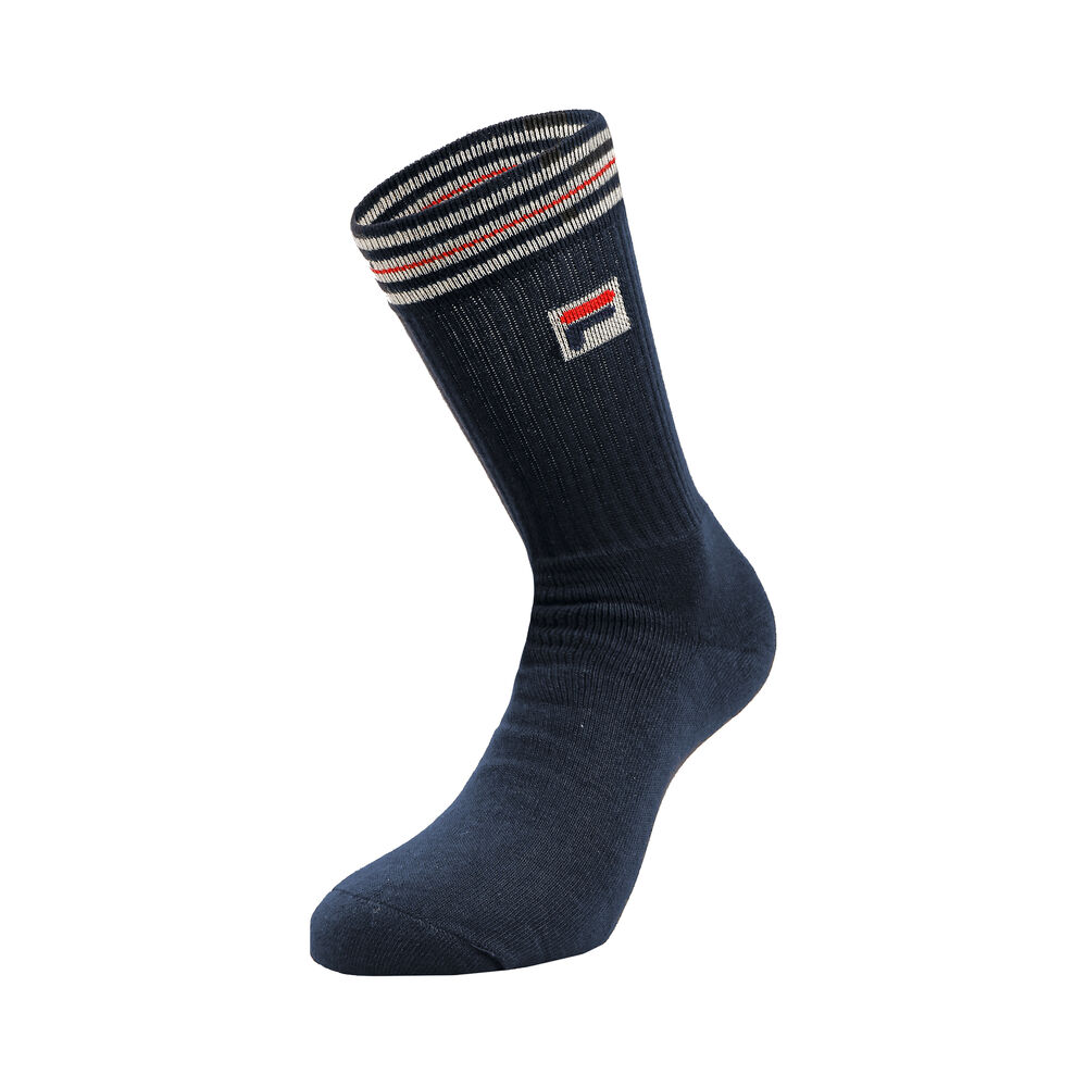 Fila Borg Chaussettes De Tennis - Bleu Foncé , Blanc