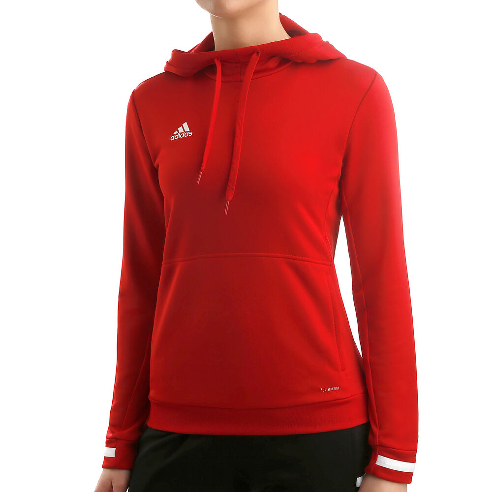 adidas T19 Sweat à Capuche Femmes - Rouge , Blanc