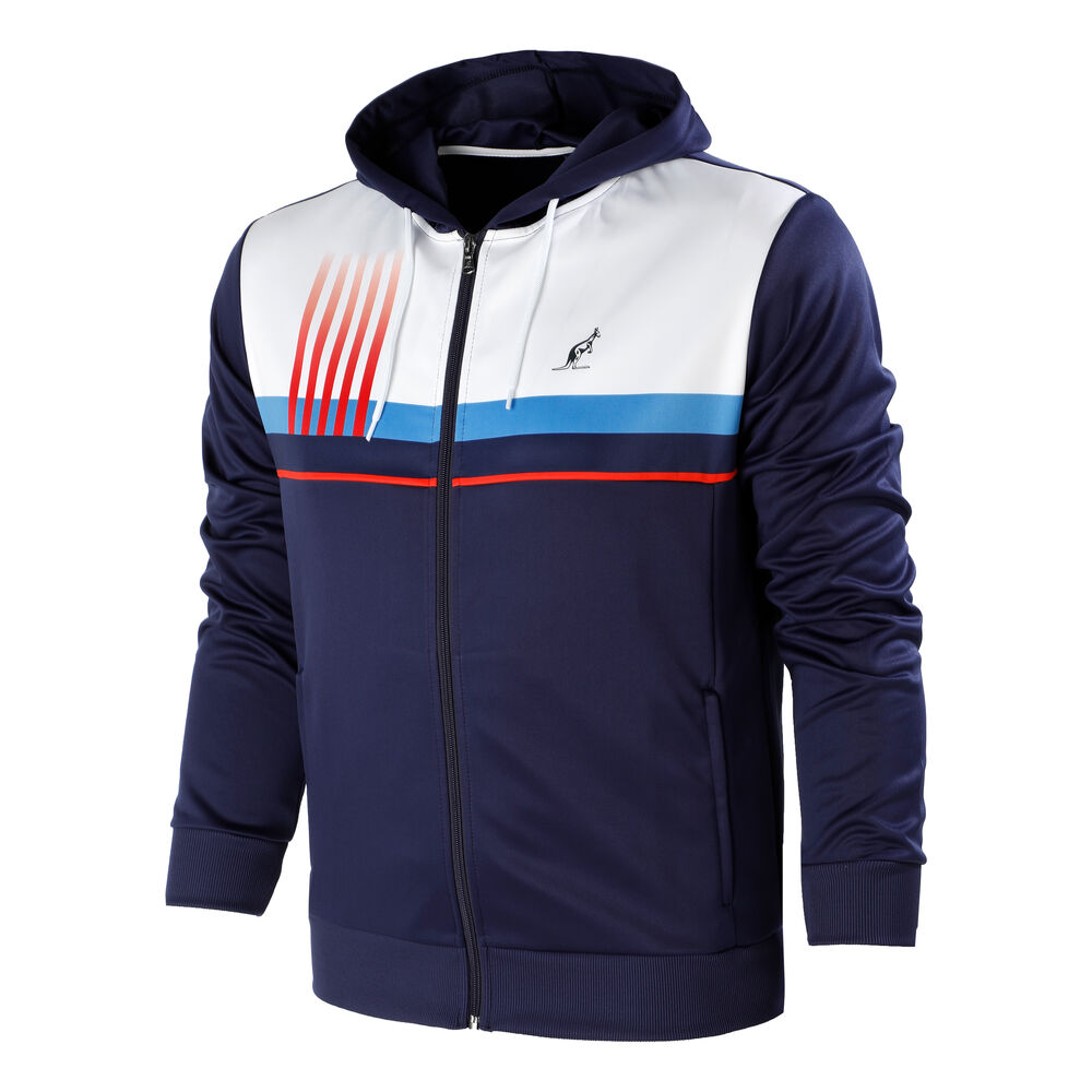 Australian Printed Stripes Veste De Survêtement Hommes - Bleu Foncé , Multicouleur