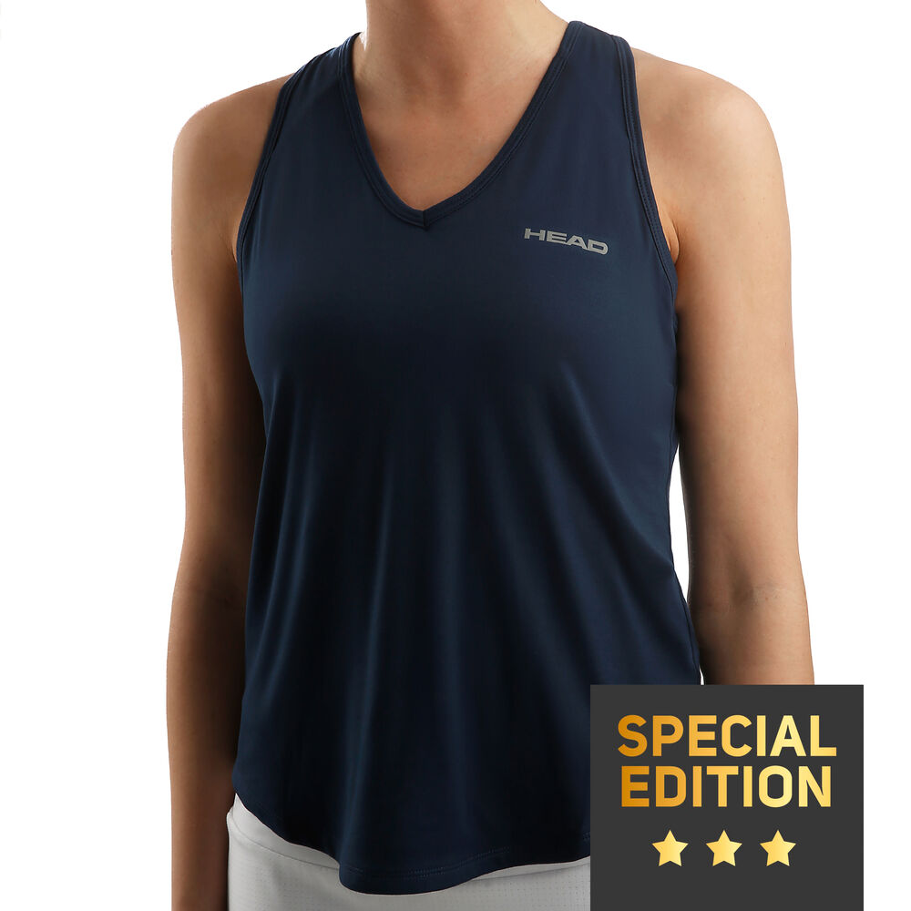 HEAD Janet Débardeur Tank Top Edition Spéciale Femmes - Bleu Foncé , Blanc