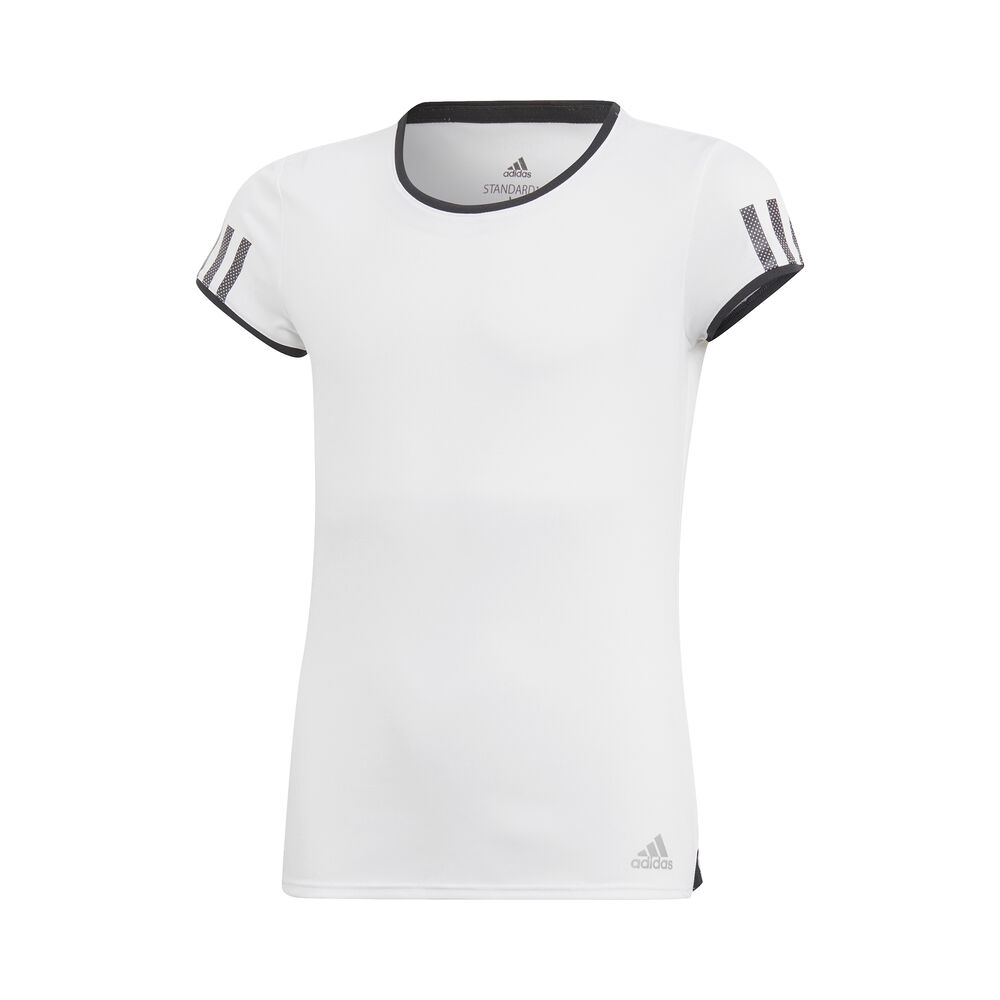 adidas Club T-shirt Filles - Blanc , Noir